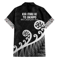 Kia Mau Ki To Ukaipo Family Matching Off Shoulder Maxi Dress and Hawaiian Shirt Te Reo Maori Koru Fern Art LT9 - Polynesian Pride