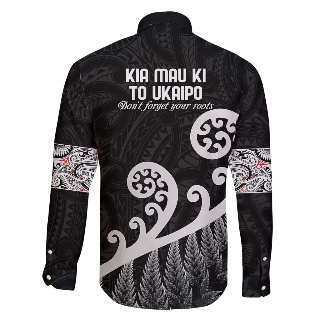 Kia Mau Ki To Ukaipo Family Matching Tank Maxi Dress and Hawaiian Shirt Te Reo Maori Koru Fern Art LT9 - Polynesian Pride