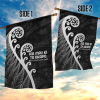 Kia Mau Ki To Ukaipo Garden Flag Te Reo Maori Koru Fern Art LT9 - Polynesian Pride