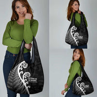 Kia Mau Ki To Ukaipo Grocery Bag Te Reo Maori Koru Fern Art LT9 - Polynesian Pride