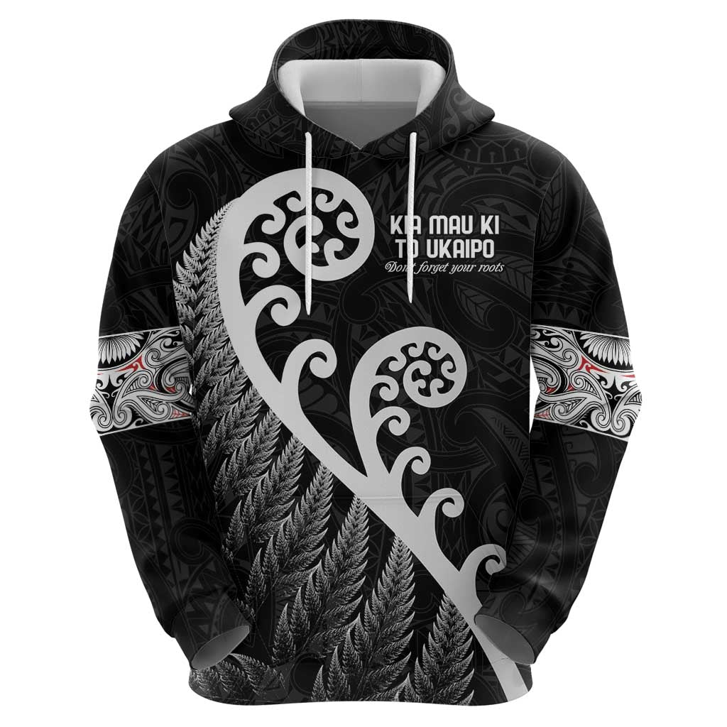 Kia Mau Ki To Ukaipo Hoodie Te Reo Maori Koru Fern Art LT9 - Polynesian Pride