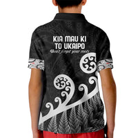 Kia Mau Ki To Ukaipo Kid Polo Shirt Te Reo Maori Koru Fern Art LT9 - Polynesian Pride