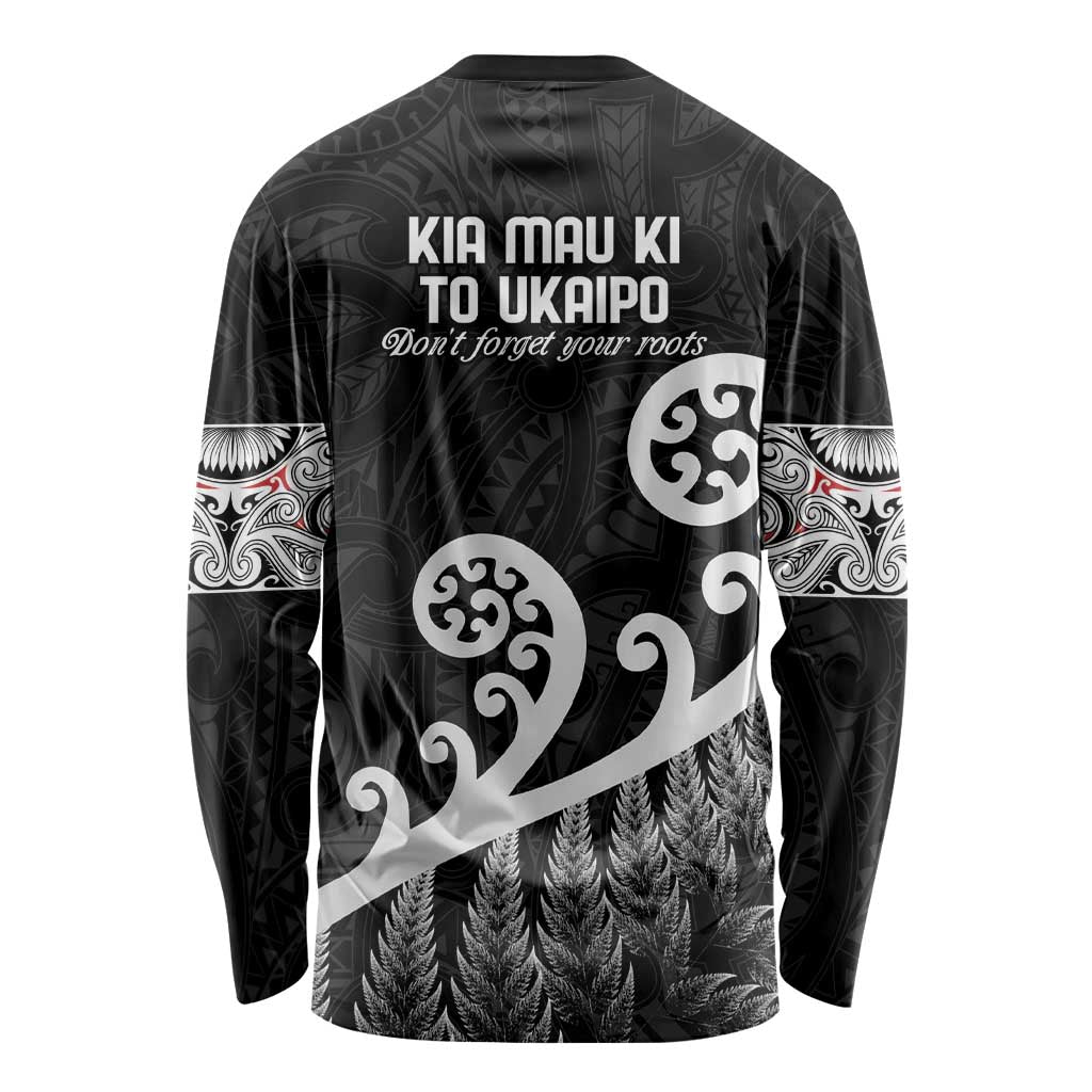 Kia Mau Ki To Ukaipo Long Sleeve Shirt Te Reo Maori Koru Fern Art LT9 - Polynesian Pride