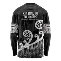 Kia Mau Ki To Ukaipo Long Sleeve Shirt Te Reo Maori Koru Fern Art LT9 - Polynesian Pride