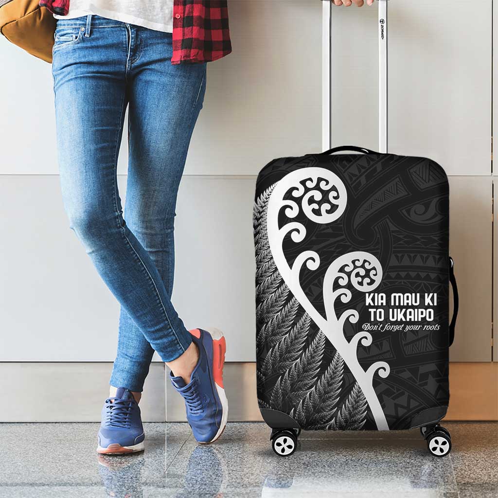 Kia Mau Ki To Ukaipo Luggage Cover Te Reo Maori Koru Fern Art LT9 - Polynesian Pride