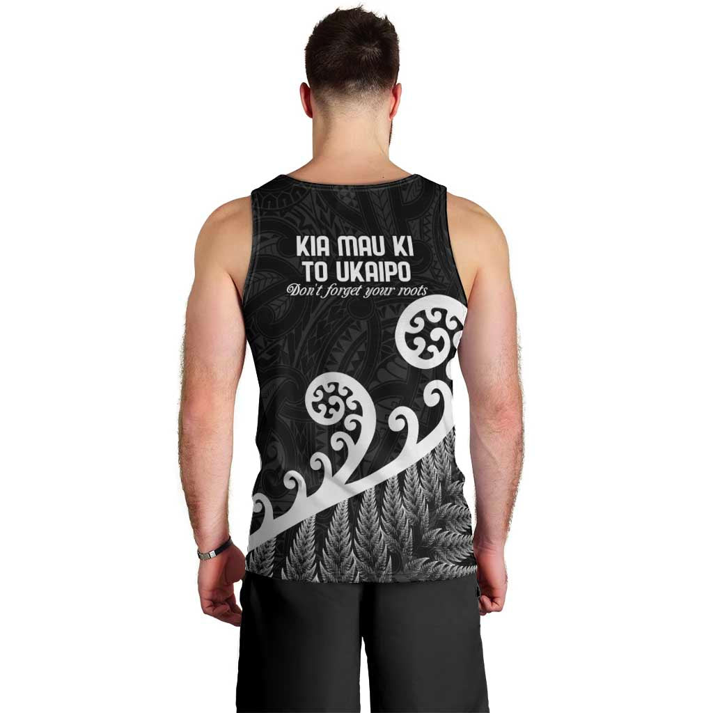 Kia Mau Ki To Ukaipo Men Tank Top Te Reo Maori Koru Fern Art LT9 - Polynesian Pride