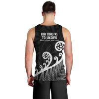 Kia Mau Ki To Ukaipo Men Tank Top Te Reo Maori Koru Fern Art LT9 - Polynesian Pride