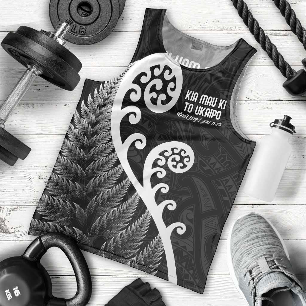 Kia Mau Ki To Ukaipo Men Tank Top Te Reo Maori Koru Fern Art LT9 - Polynesian Pride