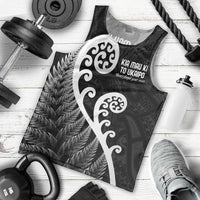 Kia Mau Ki To Ukaipo Men Tank Top Te Reo Maori Koru Fern Art LT9 - Polynesian Pride