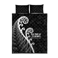 Kia Mau Ki To Ukaipo Quilt Bed Set Te Reo Maori Koru Fern Art LT9 - Polynesian Pride