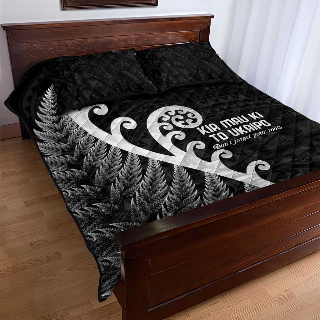 Kia Mau Ki To Ukaipo Quilt Bed Set Te Reo Maori Koru Fern Art LT9 - Polynesian Pride