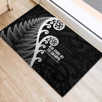 Kia Mau Ki To Ukaipo Rubber Doormat Te Reo Maori Koru Fern Art LT9 - Polynesian Pride