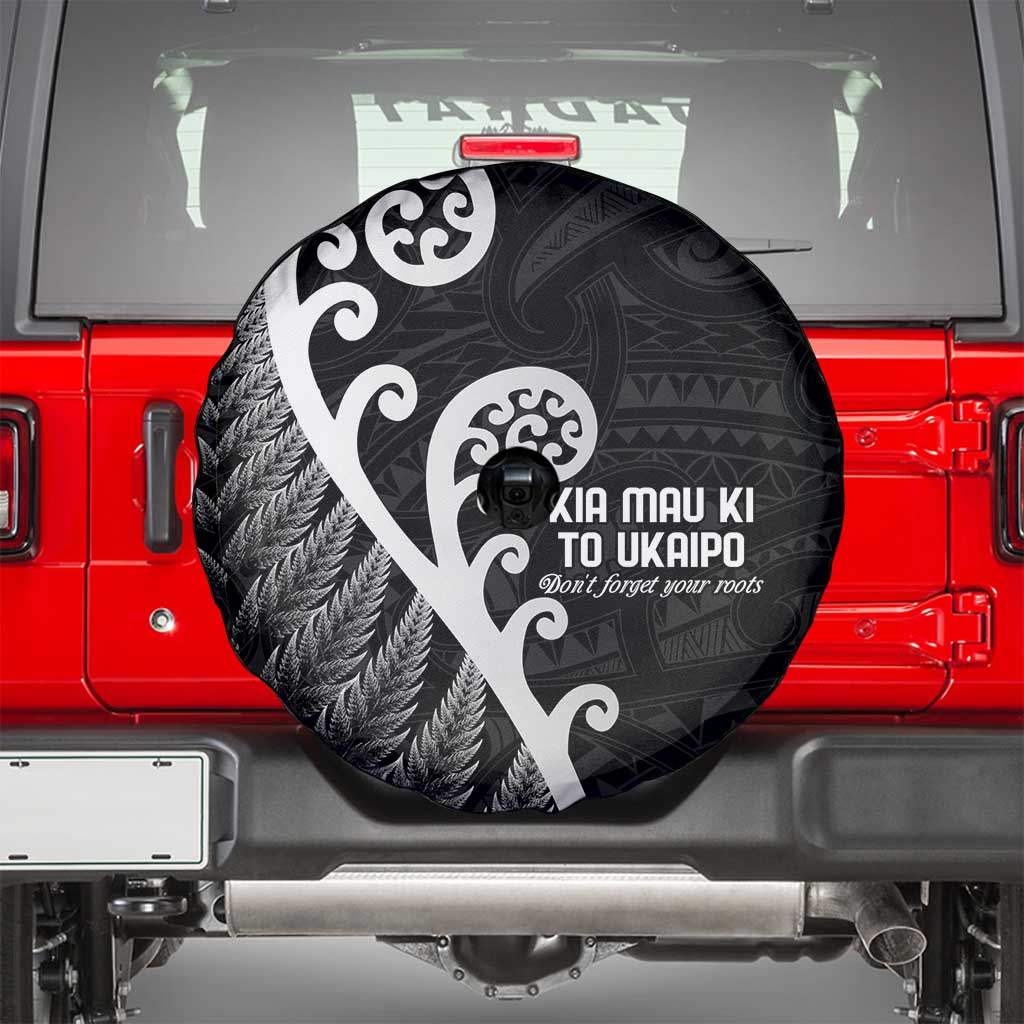 Kia Mau Ki To Ukaipo Spare Tire Cover Te Reo Maori Koru Fern Art LT9 - Polynesian Pride