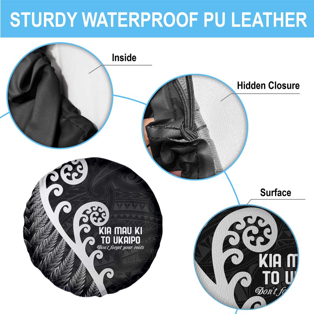 Kia Mau Ki To Ukaipo Spare Tire Cover Te Reo Maori Koru Fern Art LT9 - Polynesian Pride