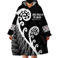 Kia Mau Ki To Ukaipo Wearable Blanket Hoodie Te Reo Maori Koru Fern Art LT9 - Polynesian Pride