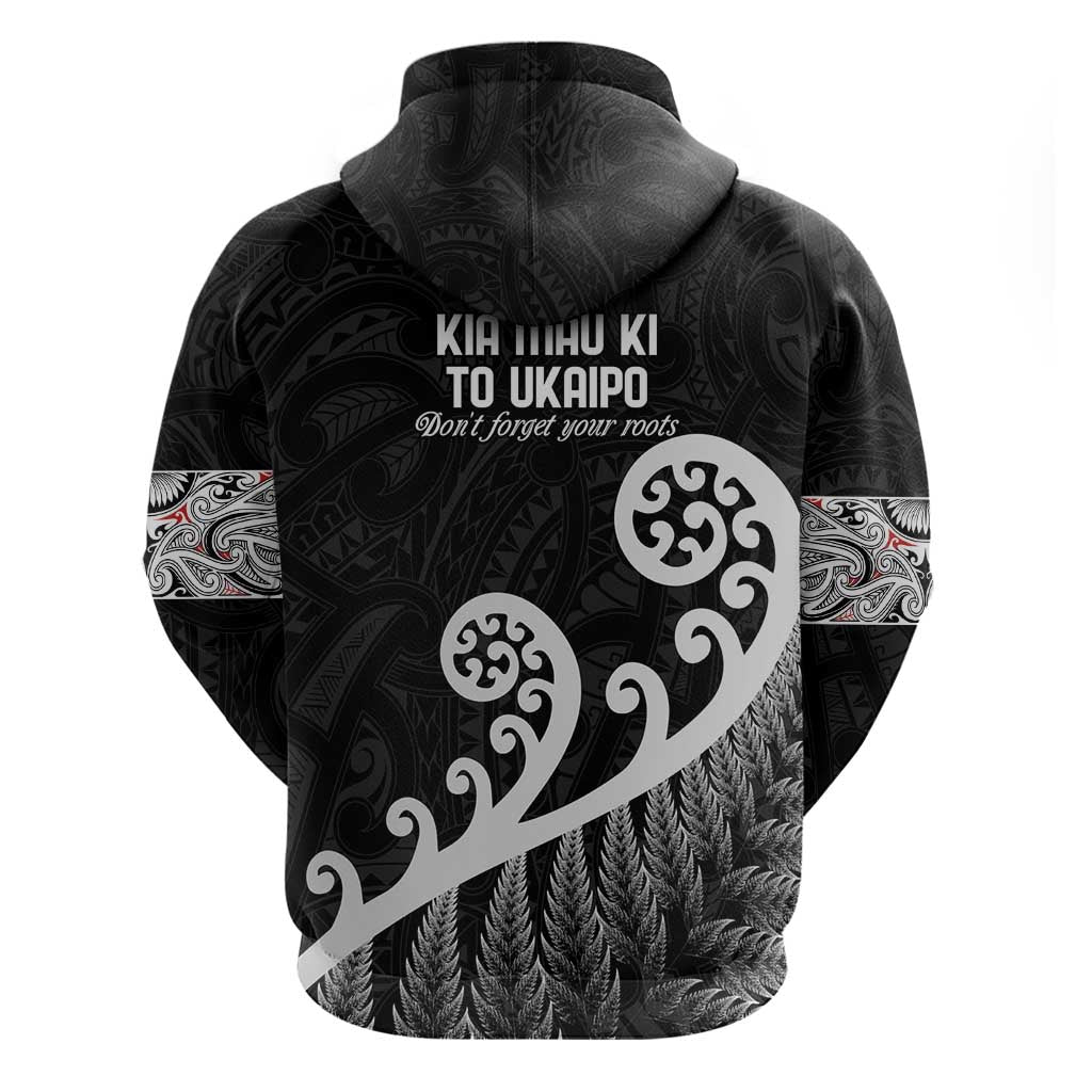 Kia Mau Ki To Ukaipo Zip Hoodie Te Reo Maori Koru Fern Art LT9 - Polynesian Pride
