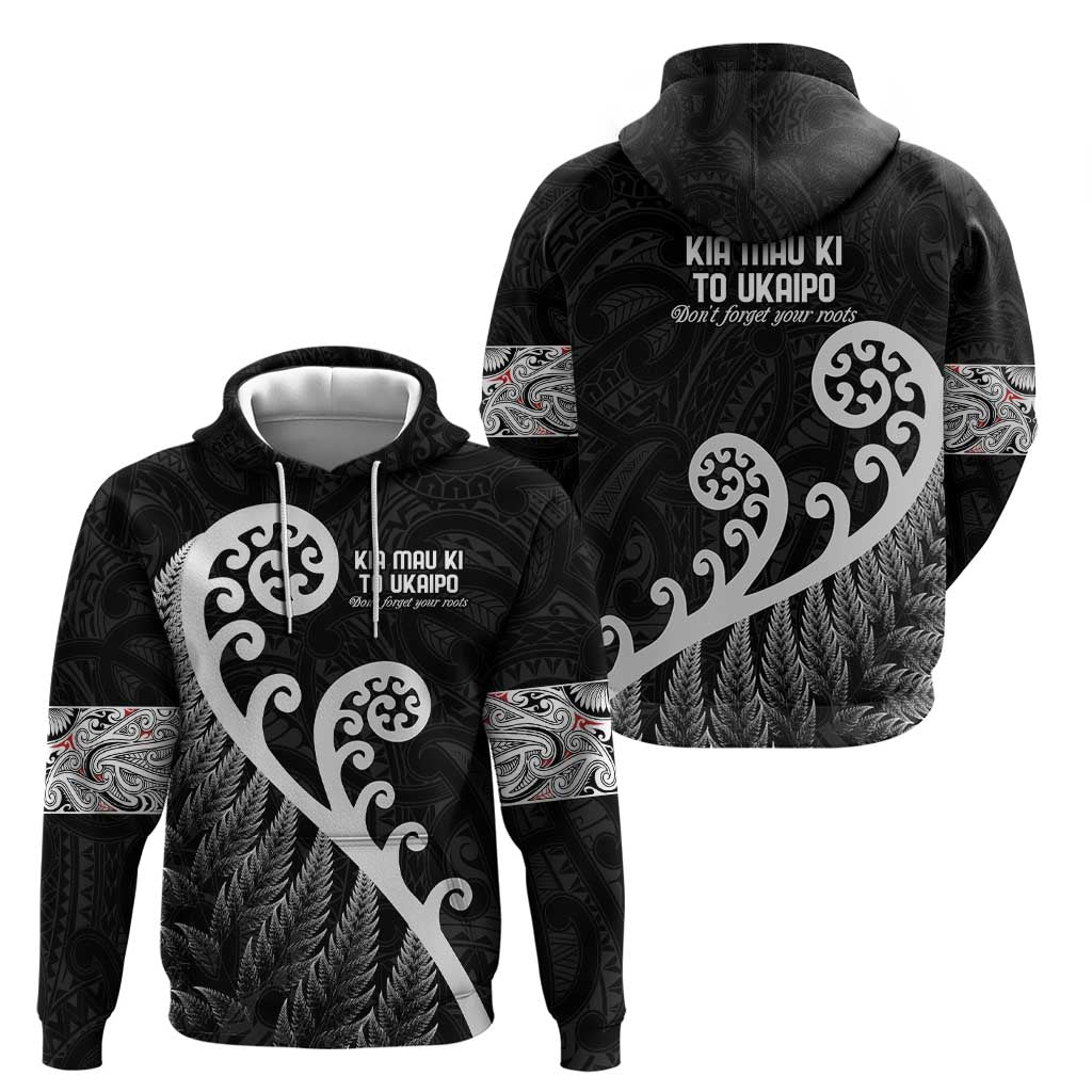 Kia Mau Ki To Ukaipo Zip Hoodie Te Reo Maori Koru Fern Art LT9 - Polynesian Pride