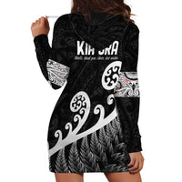 Kia Ora Maori Language Hoodie Dress Te Reo Maori Koru Fern Art LT9 - Polynesian Pride