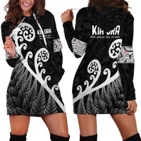 Kia Ora Maori Language Hoodie Dress Te Reo Maori Koru Fern Art LT9 - Polynesian Pride