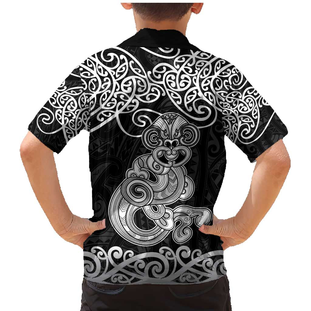 Te Reo Maori Tiki Inspired Art Family Matching Mermaid Dress and Hawaiian Shirt LT9 - Polynesian Pride