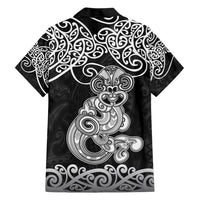 Te Reo Maori Tiki Inspired Art Family Matching Short Sleeve Bodycon Dress and Hawaiian Shirt LT9 - Polynesian Pride