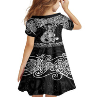 Te Reo Maori Tiki Inspired Art Family Matching Tank Maxi Dress and Hawaiian Shirt LT9 - Polynesian Pride
