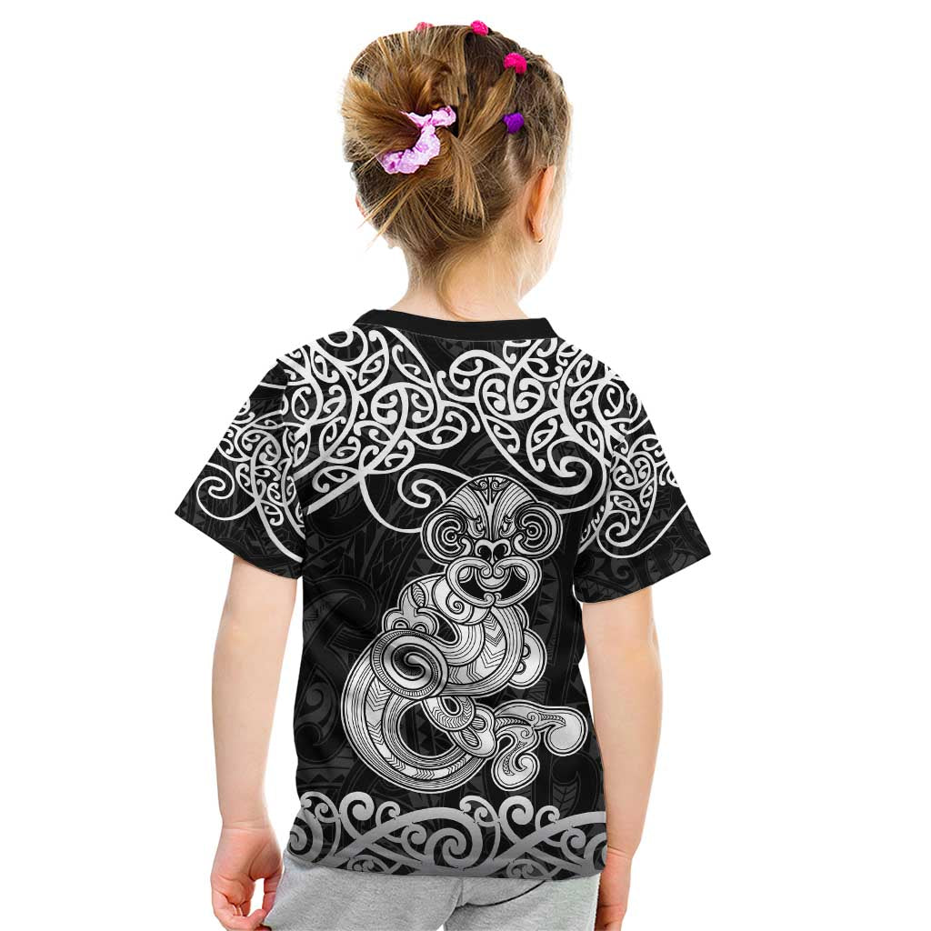 Te Reo Maori Tiki Inspired Art Kid T Shirt LT9 - Polynesian Pride