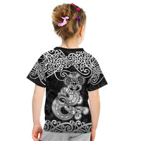 Te Reo Maori Tiki Inspired Art Kid T Shirt LT9 - Polynesian Pride