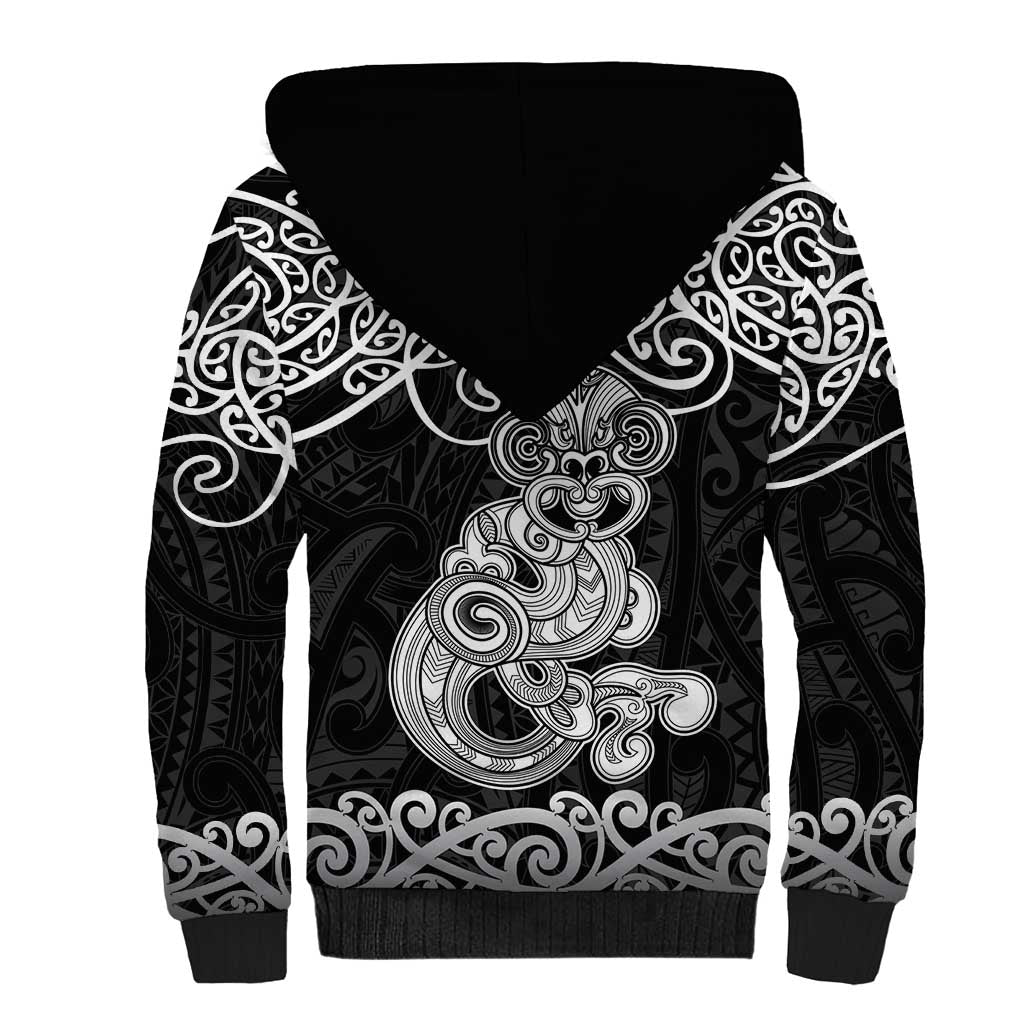Te Reo Maori Tiki Inspired Art Sherpa Hoodie LT9 - Polynesian Pride