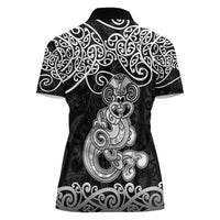 Te Reo Maori Tiki Inspired Art Women Polo Shirt