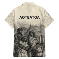 Whanau Maori Language Family Matching Short Sleeve Bodycon Dress and Hawaiian Shirt Te Reo Maori Inspired Art LT9 - Polynesian Pride