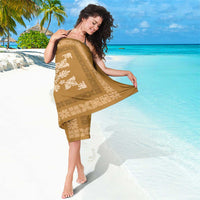 Hawaiian Quilt Block Design Sarong Gold Hawaii Culture Motifs - Polynesian Pride