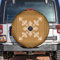 Hawaiian Quilt Block Design Spare Tire Cover Gold Hawaii Culture Motifs LT9 Gold - Polynesian Pride