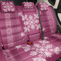 Hawaiian Quilt Block Design Back Car Seat Cover Pink Hawaii Culture Motifs LT9 - Polynesian Pride