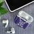 Hawaiian Quilt Block Design AirPods Case Purple Hawaii Culture Motifs - Polynesian Pride