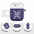 Hawaiian Quilt Block Design AirPods Case Purple Hawaii Culture Motifs - Polynesian Pride