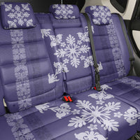 Hawaiian Quilt Block Design Back Car Seat Cover Purple Hawaii Culture Motifs LT9 - Polynesian Pride