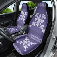 Hawaiian Quilt Block Design Car Seat Cover Purple Hawaii Culture Motifs LT9 - Polynesian Pride