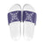Hawaiian Quilt Block Design Slide Sandals Purple Hawaii Culture Motifs - Polynesian Pride