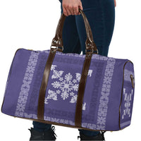 Hawaiian Quilt Block Design Travel Bag Purple Hawaii Culture Motifs LT9 - Polynesian Pride