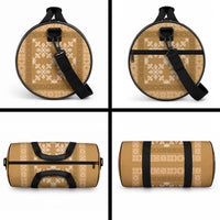Hawaiian Quilt Pattern Duffle Bag Gold Hawaii Culture Tropical LT9 - Polynesian Pride