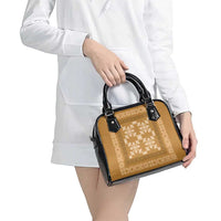 Hawaiian Quilt Pattern Shoulder Handbag Gold Hawaii Culture Tropical LT9 - Polynesian Pride