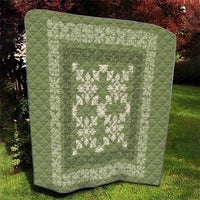 Hawaiian Quilt Pattern Quilt Lime Hawaii Culture Tropical - Polynesian Pride