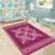 Hawaiian Quilt Pattern Area Rug Pink Hawaii Culture Tropical - Polynesian Pride