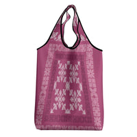 Hawaiian Quilt Pattern Grocery Bag Pink Hawaii Culture Tropical LT9 - Polynesian Pride