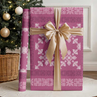 Hawaiian Quilt Pattern Wrapping Paper Pink Hawaii Culture Tropical LT9 - Polynesian Pride