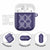 Hawaiian Quilt Pattern AirPods Case Purple Hawaii Culture Tropical - Polynesian Pride
