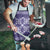 Hawaiian Quilt Pattern Apron Purple Hawaii Culture Tropical - Polynesian Pride