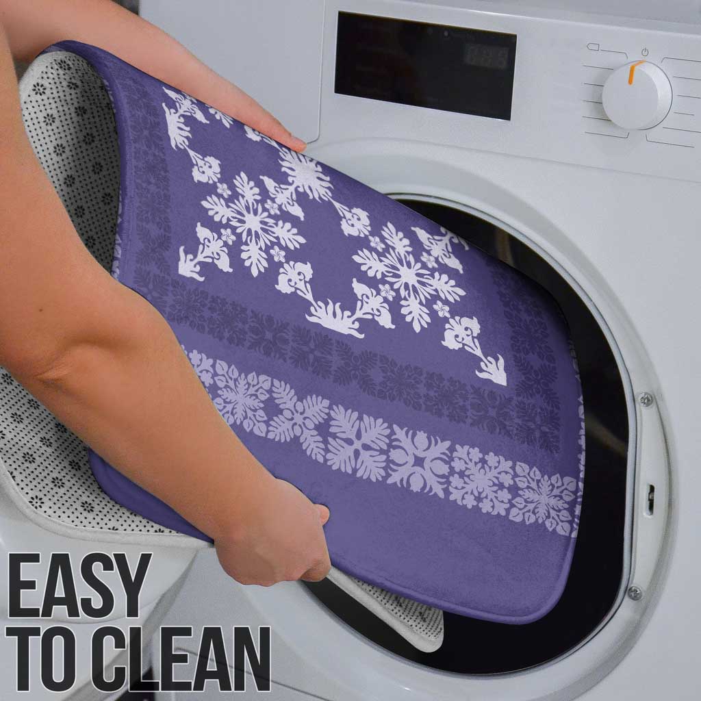 Hawaiian Quilt Pattern Bathroom Set Purple Hawaii Culture Tropical LT9 - Polynesian Pride