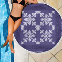 Hawaiian Quilt Pattern Beach Blanket Purple Hawaii Culture Tropical LT9 - Polynesian Pride
